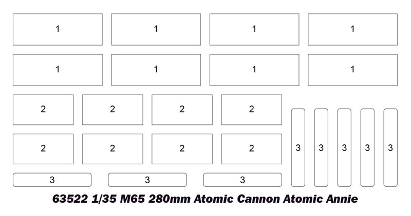 ILOVEKIT 1/35 M65 280mm Atomic Cannon Atomic Annie | 9580208635224