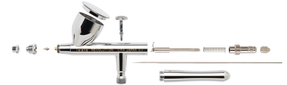 IWATA Revolution HP-CR3 Gravity Feed Dual Action Airbrush | 734748145098