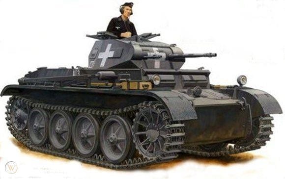 Bronco Models 1/35 German PanzerKampfwagen II Ausf.D1(Sd.kfz.121) Tank Model Kit | 4544032681579