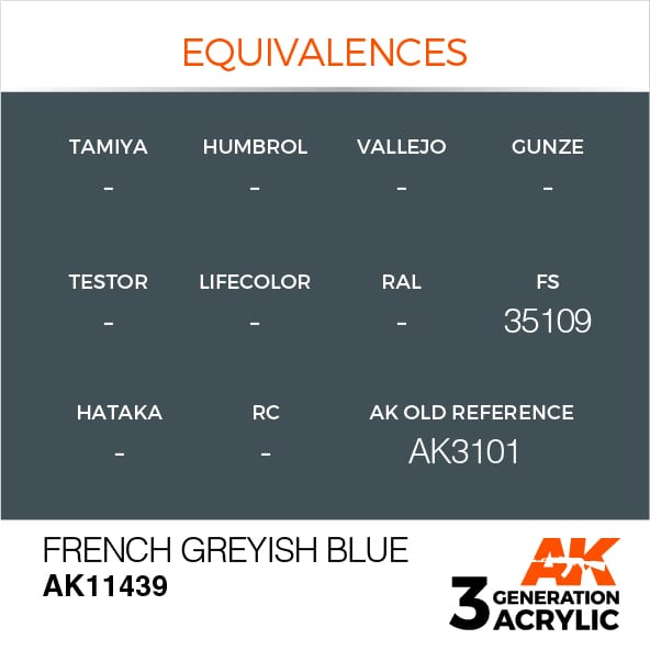 AK Interactive 3G French Greyish Blue | 8435568311053