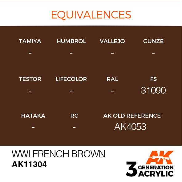 AK Interactive 3G WWI French Brown | 8435568309678