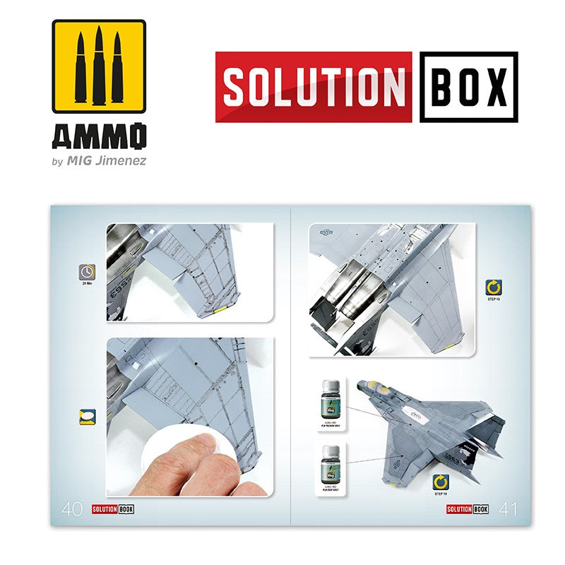 Ammo Mig How To Paint USAF Navy Grey Fighters - Solution Book (Multilingual)