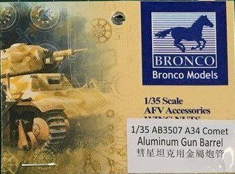 Bronco Models 1/35 A34 Comet 77mm Aluminum Gun Barrel AFV Accessories Kit | 6970162339154