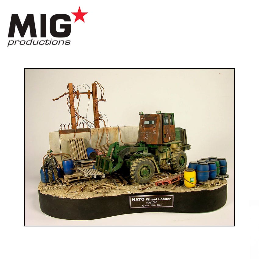 AK Interactive 1/35 Wheel Loader Middle East, Europe, Balkans (Military/NATO Ver.) Resin Model kit | 8435568312890