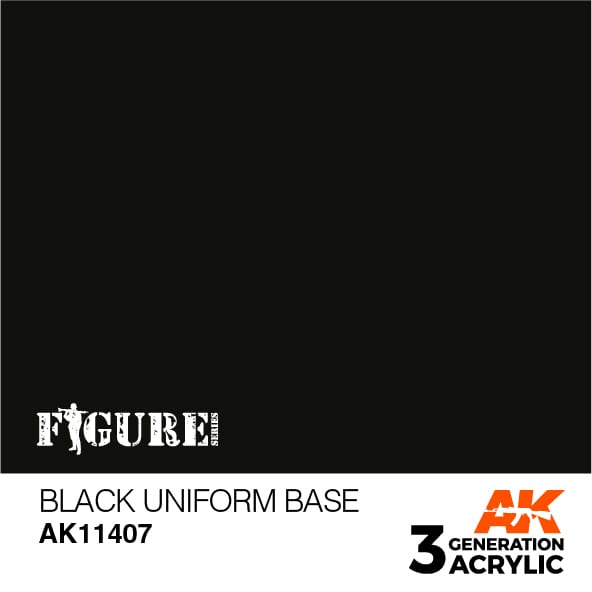 AK Interactive 3G Black Uniform Base | 8435568310735