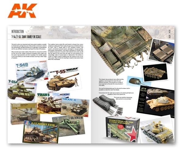 AK Interactive T-54/T-55 Modelando El Tanque Más Icónico del Mundo - Spanish [Sale ends when item is out of stock] | 8435568306790