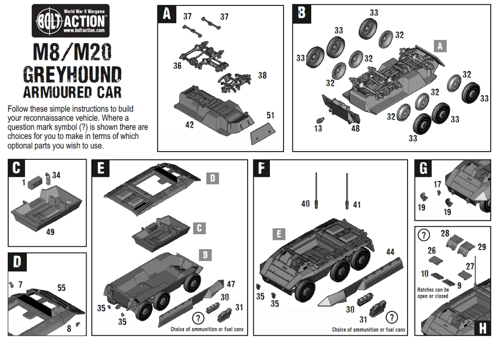 Bolt Action M8/M20 Greyhound Scout Car | 5060393702399