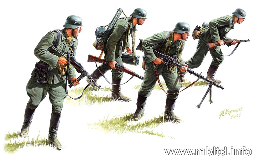 MASTER BOX 1/35 German panzergrenadiers, 1939-1942 | 4820041760161
