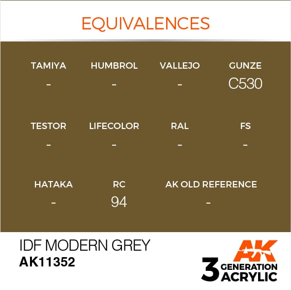AK Interactive 3G IDF Modern Grey | 8435568310155
