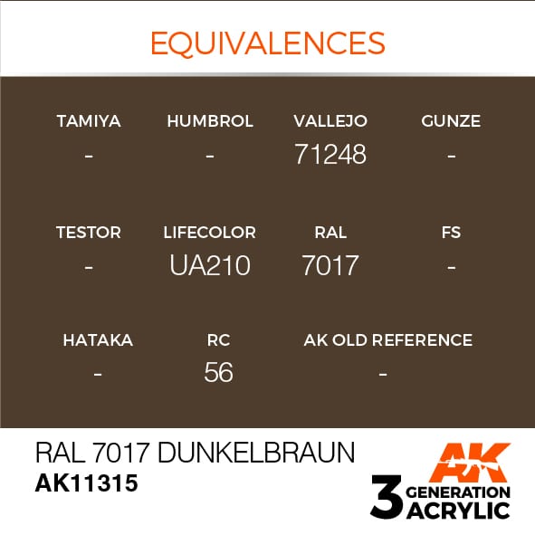 AK Interactive 3G RAL 7017 Dunkelbraun | 8435568309784