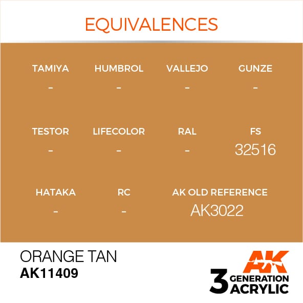 AK Interactive 3G Orange Tan | 8435568310759