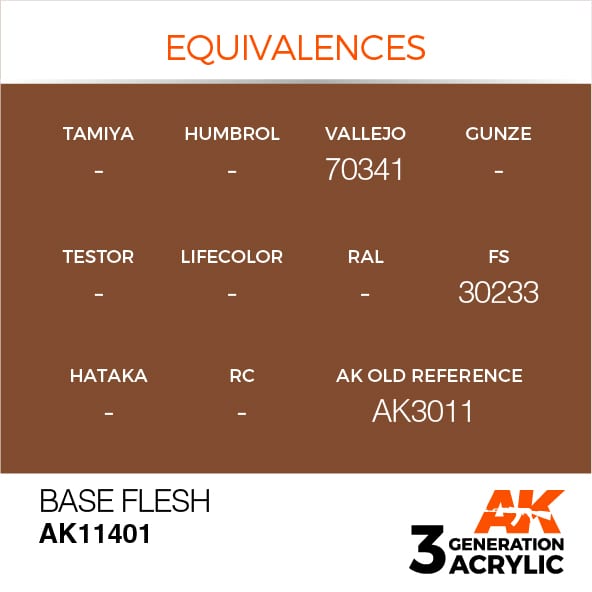 AK Interactive 3G Base Flesh | 8435568310674