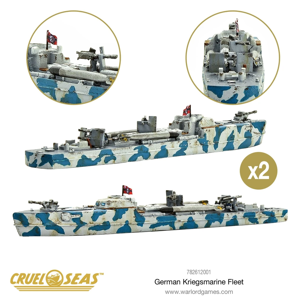 Cruel Seas German Kriegsmarine Fleet