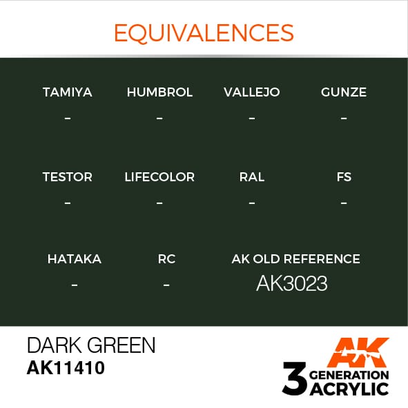 AK Interactive 3G Dark Green | 8435568310766