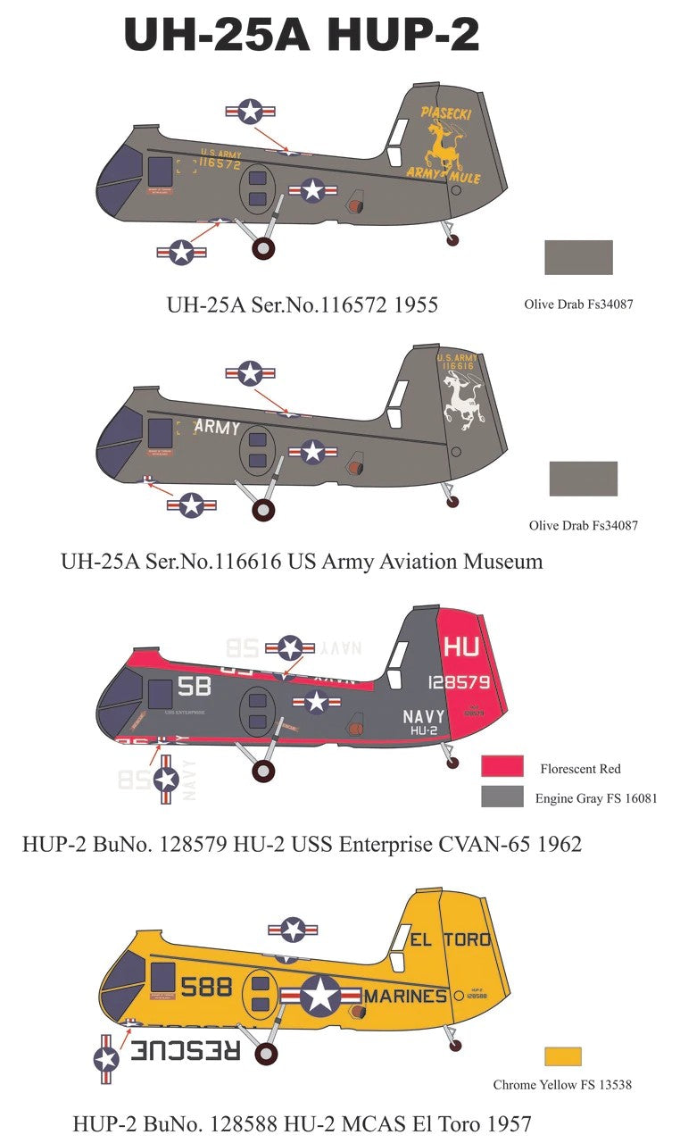 Atlantis H-25 Army Mule HUP-2 Helicopter 1/48 | 850002740103