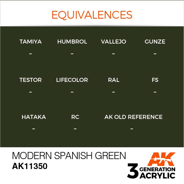 AK Interactive 3G Modern Spanish Green | 8435568310131