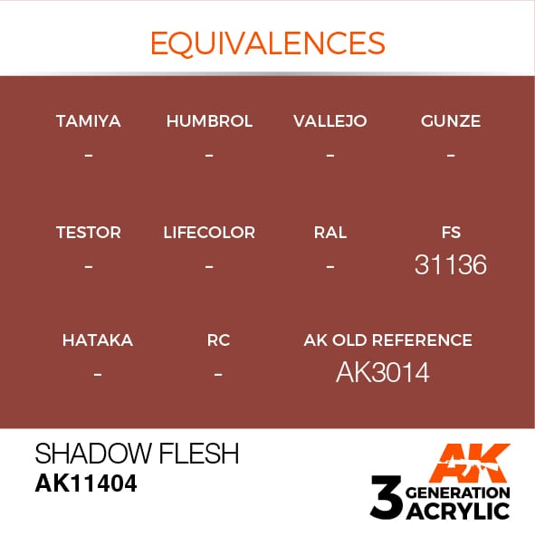 AK Interactive 3G Shadow Flesh | 8435568310704