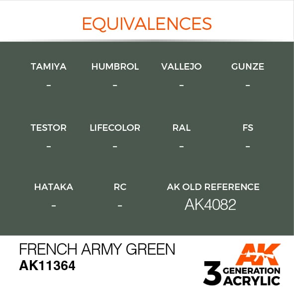 AK Interactive 3G French Army Green | 8435568310278