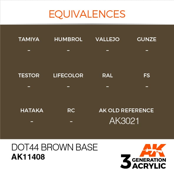 AK Interactive 3G Dot44 Brown Base | 8435568310742