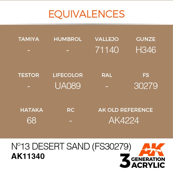 AK Interactive 3G No13 Desert Sand (FS30279) | 8435568310032