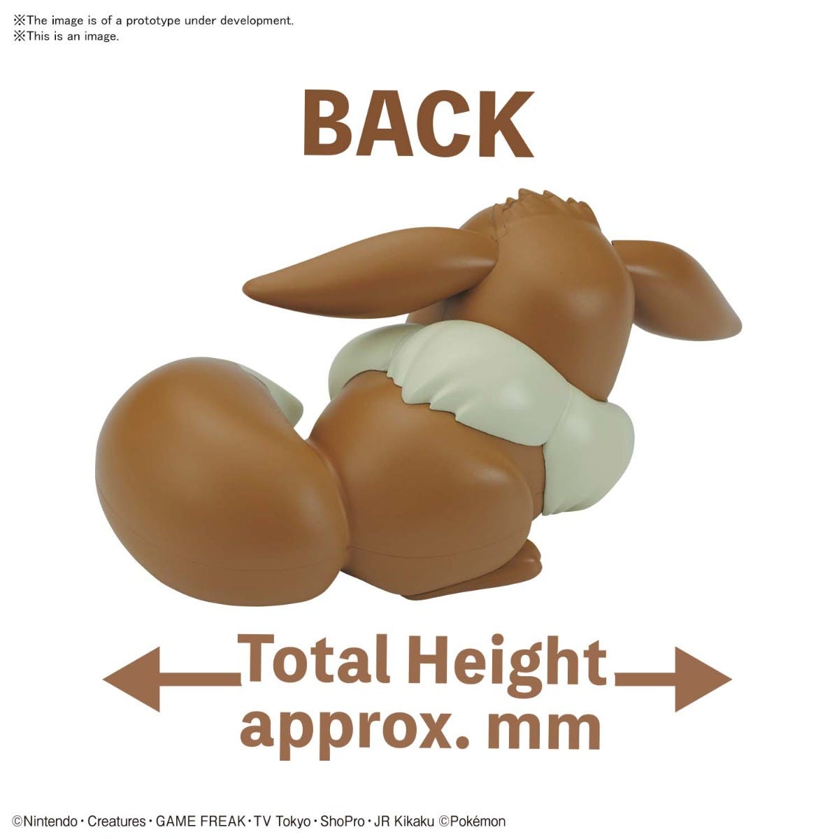Pokemon Model Kit Quick!! 07 EEVEE (SLEEPING POSE) | 4573102619372