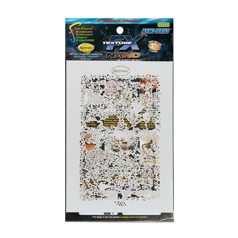 IWATA Artool Texture FX Nano Series Freehand Airbrush Templates by Gerald Mendez | 758240151203