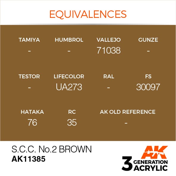 AK Interactive 3G S.C.C. No.2 Brown | 8435568311411