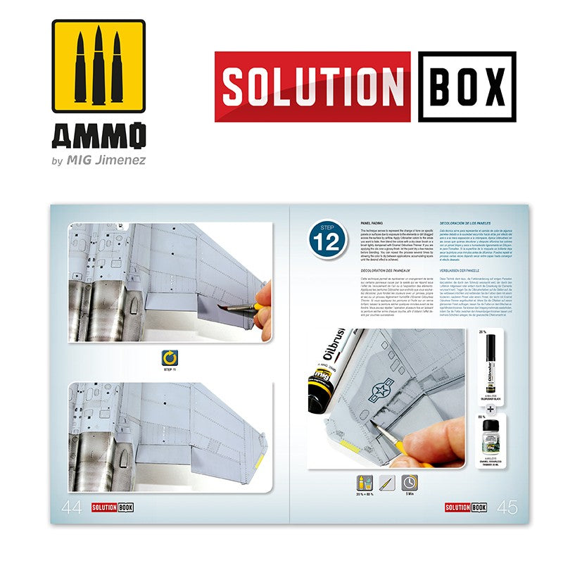 Ammo Mig How To Paint USAF Navy Grey Fighters - Solution Book (Multilingual)