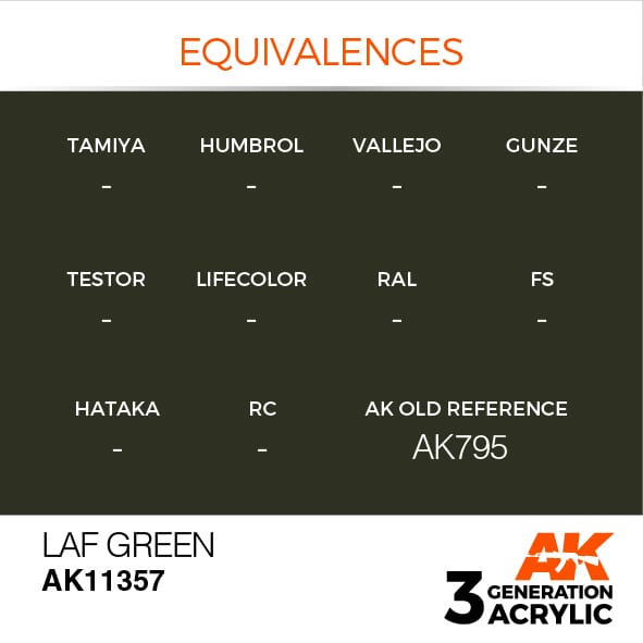 AK Interactive 3G LAF Green | 8435568310209