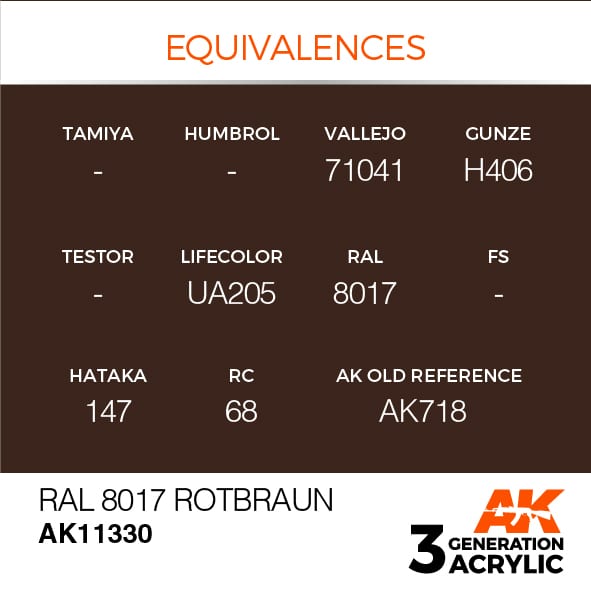 AK Interactive 3G RAL 8017 Rotbraun | 8435568309937