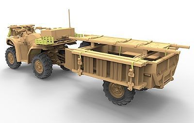 Bronco Models 1/35 British Army ATV Quad Bike and Trailer Military Vehicle w/ Soldier Figure | 6970162330601