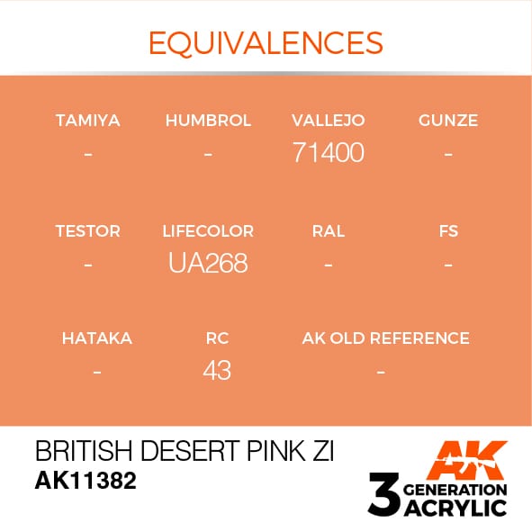 AK Interactive 3G British Desert Pink ZI