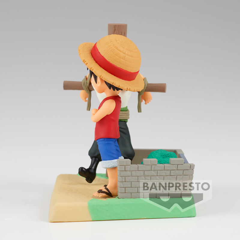Bandai Spirits X Banpresto World Collectable Figure Log Stories - Monkey.D.Luffy & Roronoa Zoro "One Piece"