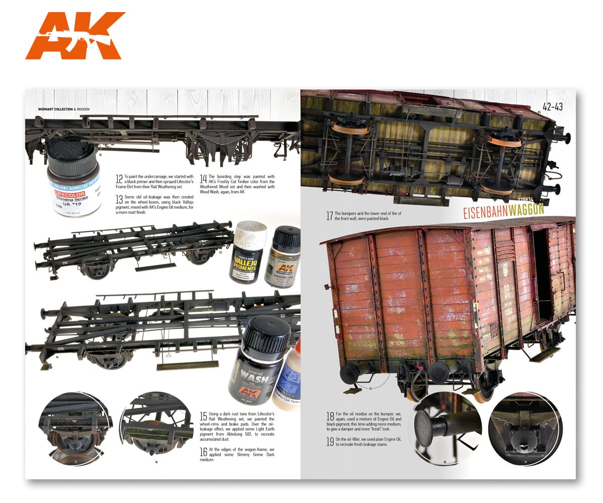 AK Interactive Worn Art Collection #01 Madera - Spanish | 8435568306097