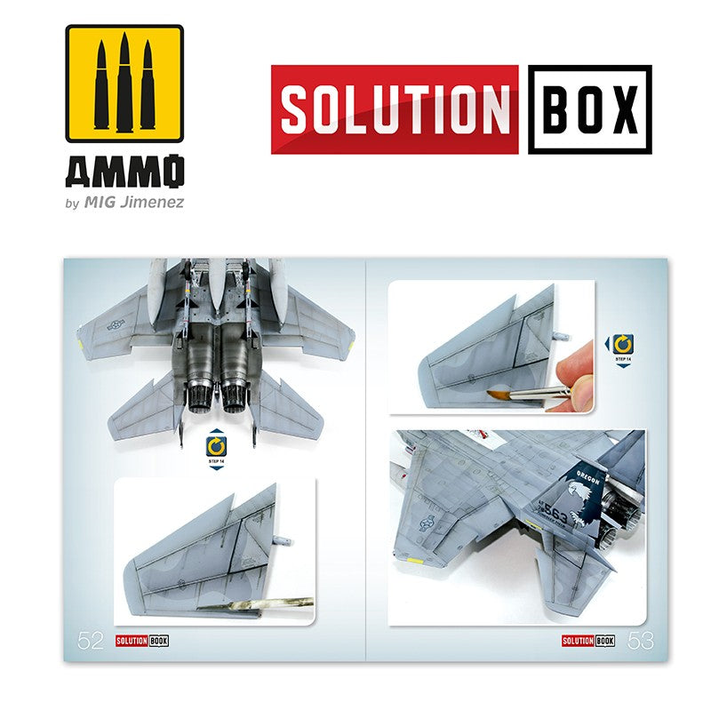 Ammo Mig How To Paint USAF Navy Grey Fighters - Solution Book (Multilingual)