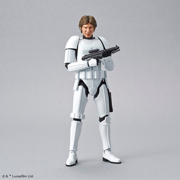 スター・ウォーズ エピソード4/新たなる希望 - Han Solo - Characters & Creatures, Star Wars Plastic Model - Stormtrooper Ver. - 1/12(Bandai)