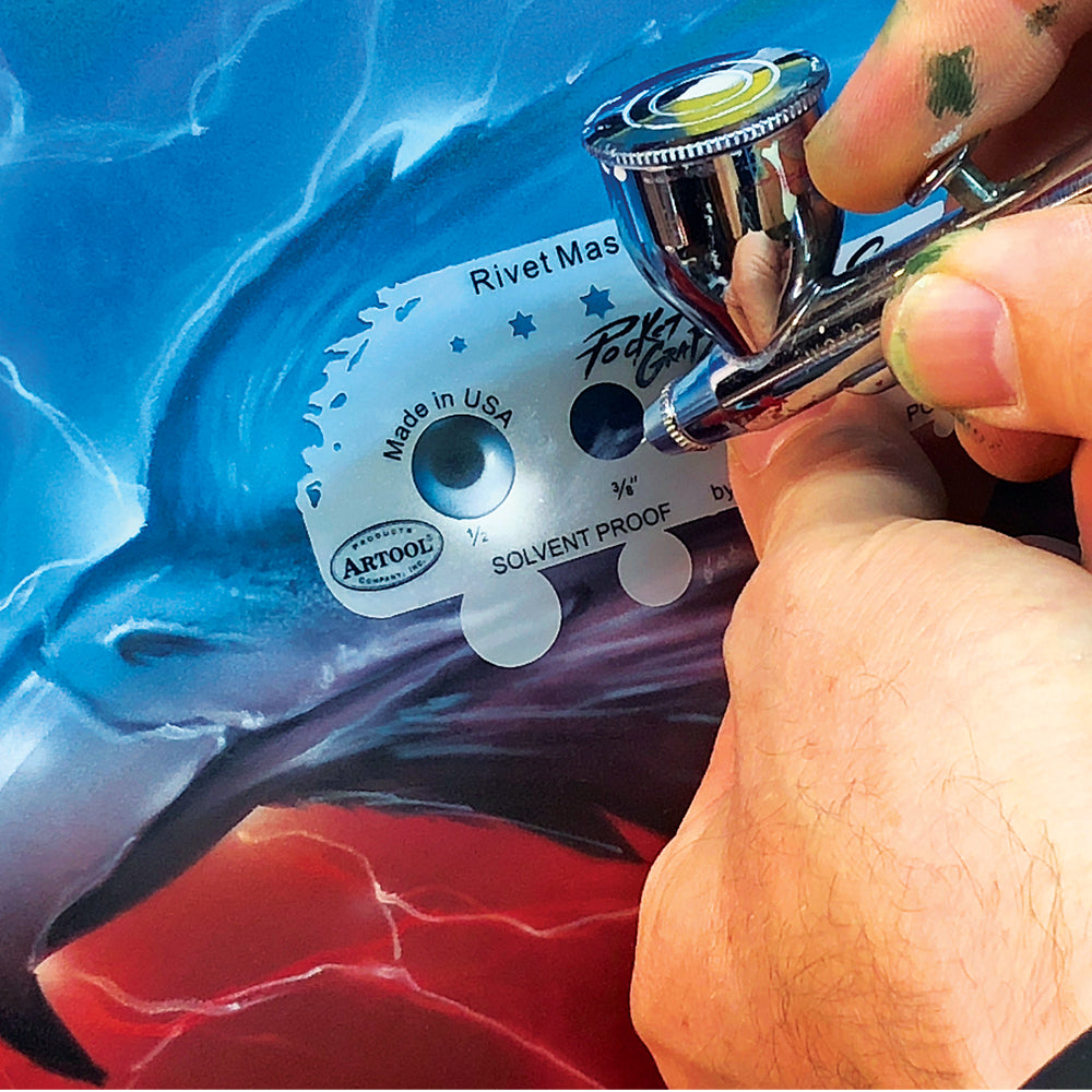 IWATA Artool PocketGraFX Freehand Airbrush Template Set by Scott MacKay | 758240151210