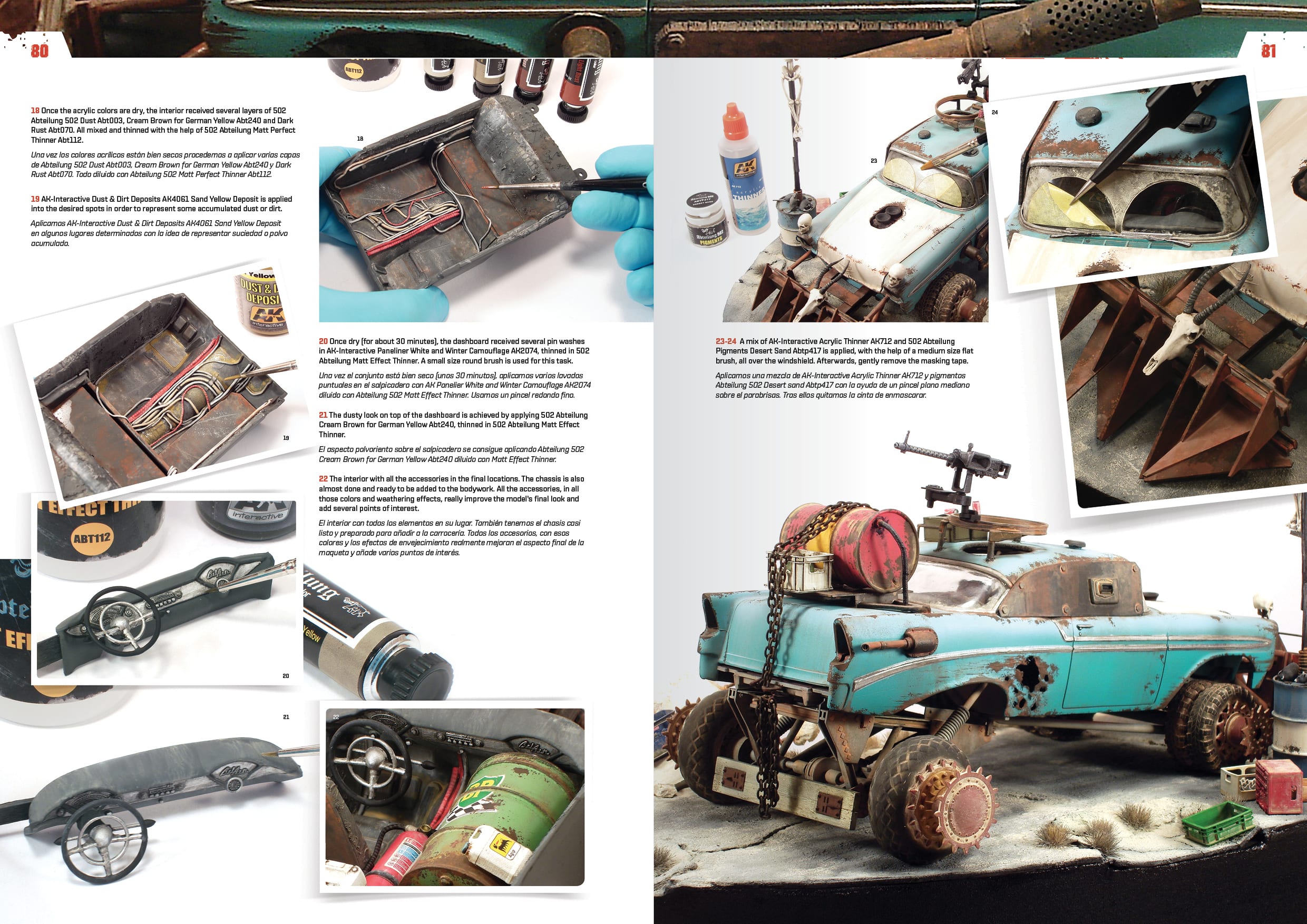 AK Interactive Doomsday Chariots, Modeling Post-Apocalyptic Vehicles | 8435568307940