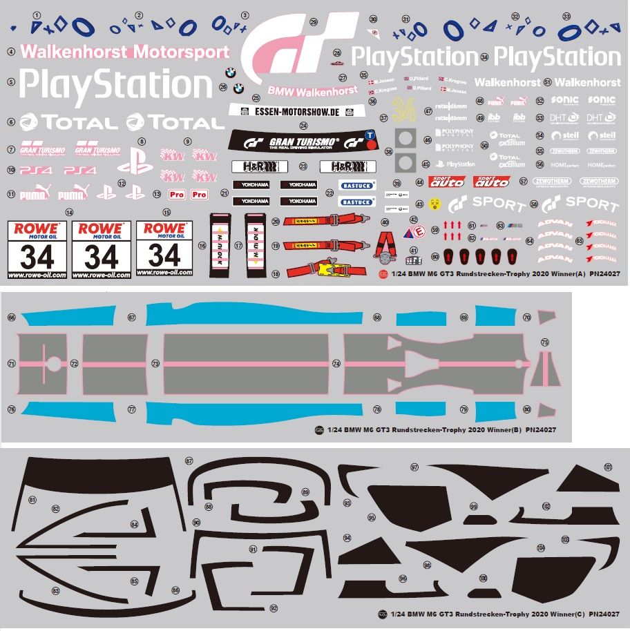Platz Nunu 1/24 Racing Series: BMW M6 GT3 Rundstrecken-Trophy 2020 Winner | 4545782071733