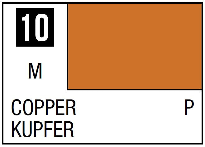 Mr Hobby Mr. Color 10 - Copper (Metallic/Primary) - 10ml | 4973028535693