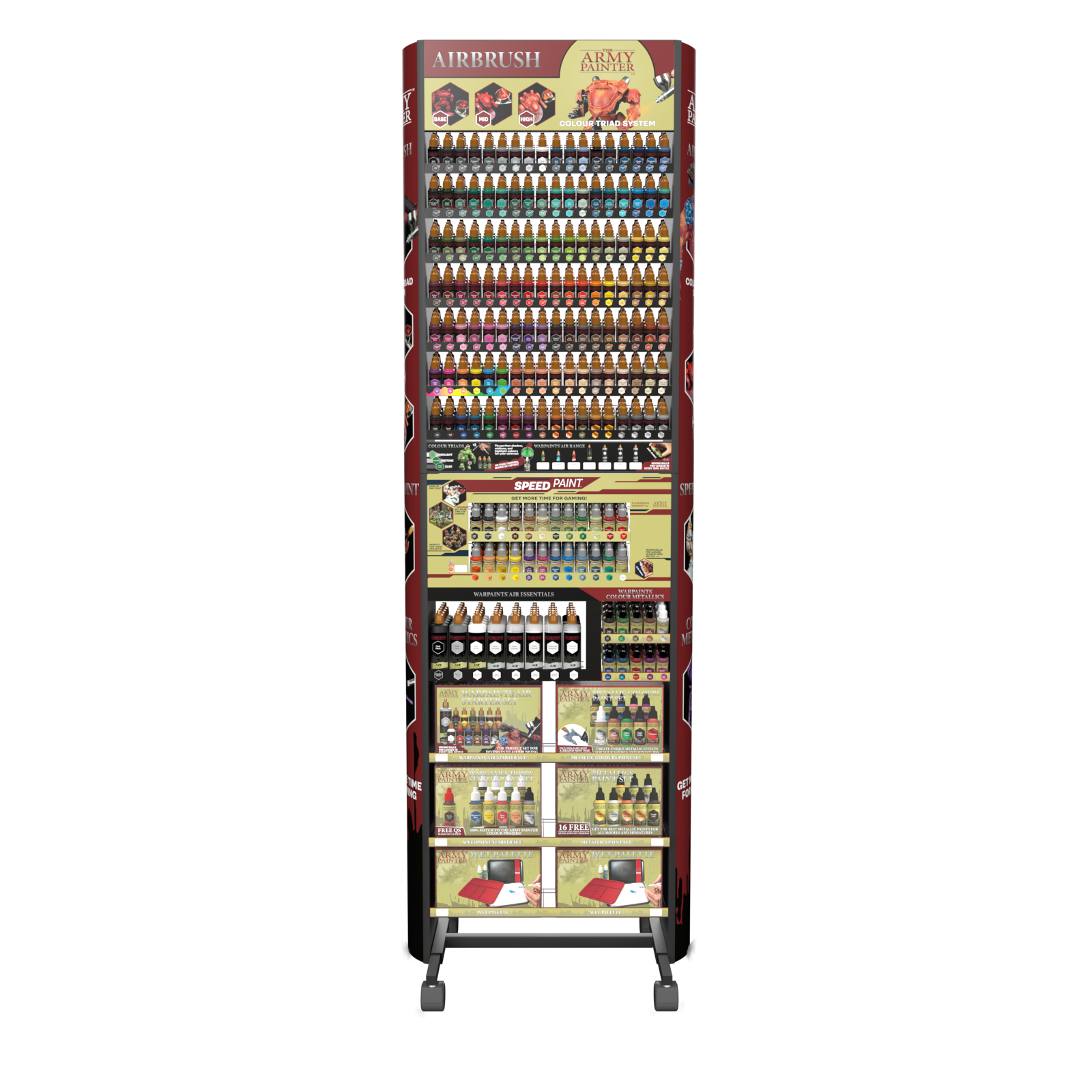 Army Painter Warpaints Air Retail Display Rack (Full) | 5713799500181